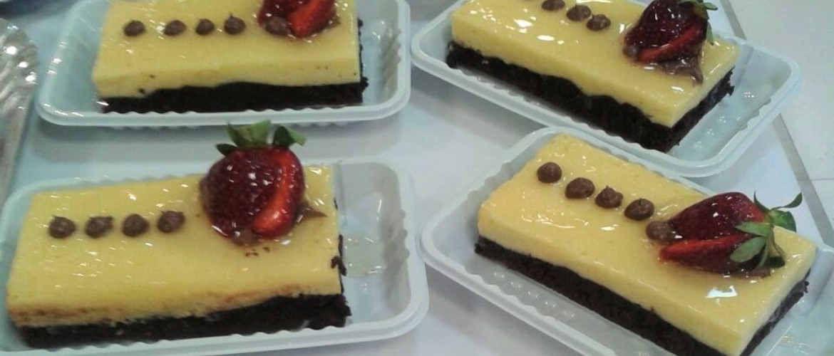 Brownie cremoso de maracujá